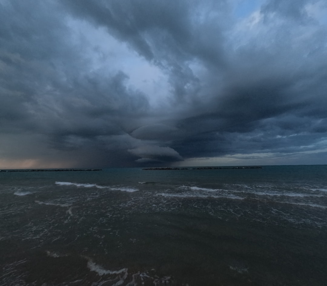 A storm approaching over the ocean - boat insurance long island A storm approaching over the ocean - boat insurance long island