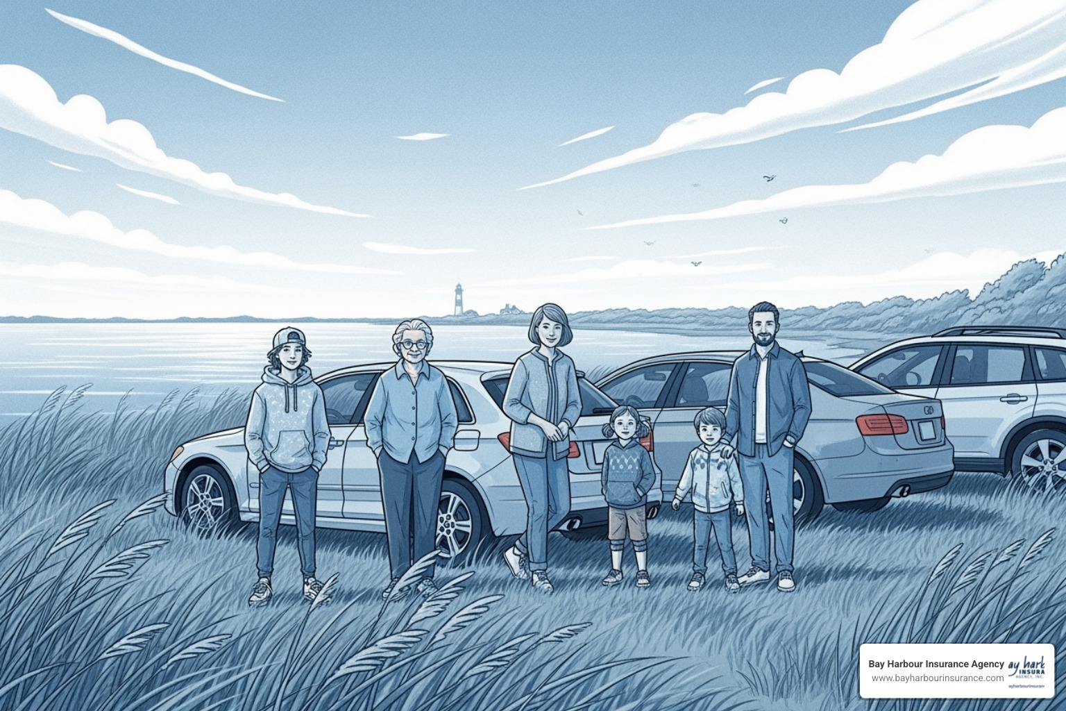 diverse group of drivers including a teen, a senior, and a family - Car insurance Long Island diverse group of drivers including a teen, a senior, and a family - Car insurance Long Island