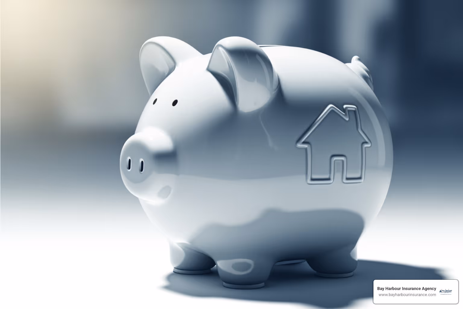 piggy bank with a house icon on it - inexpensive home insurance piggy bank with a house icon on it - inexpensive home insurance