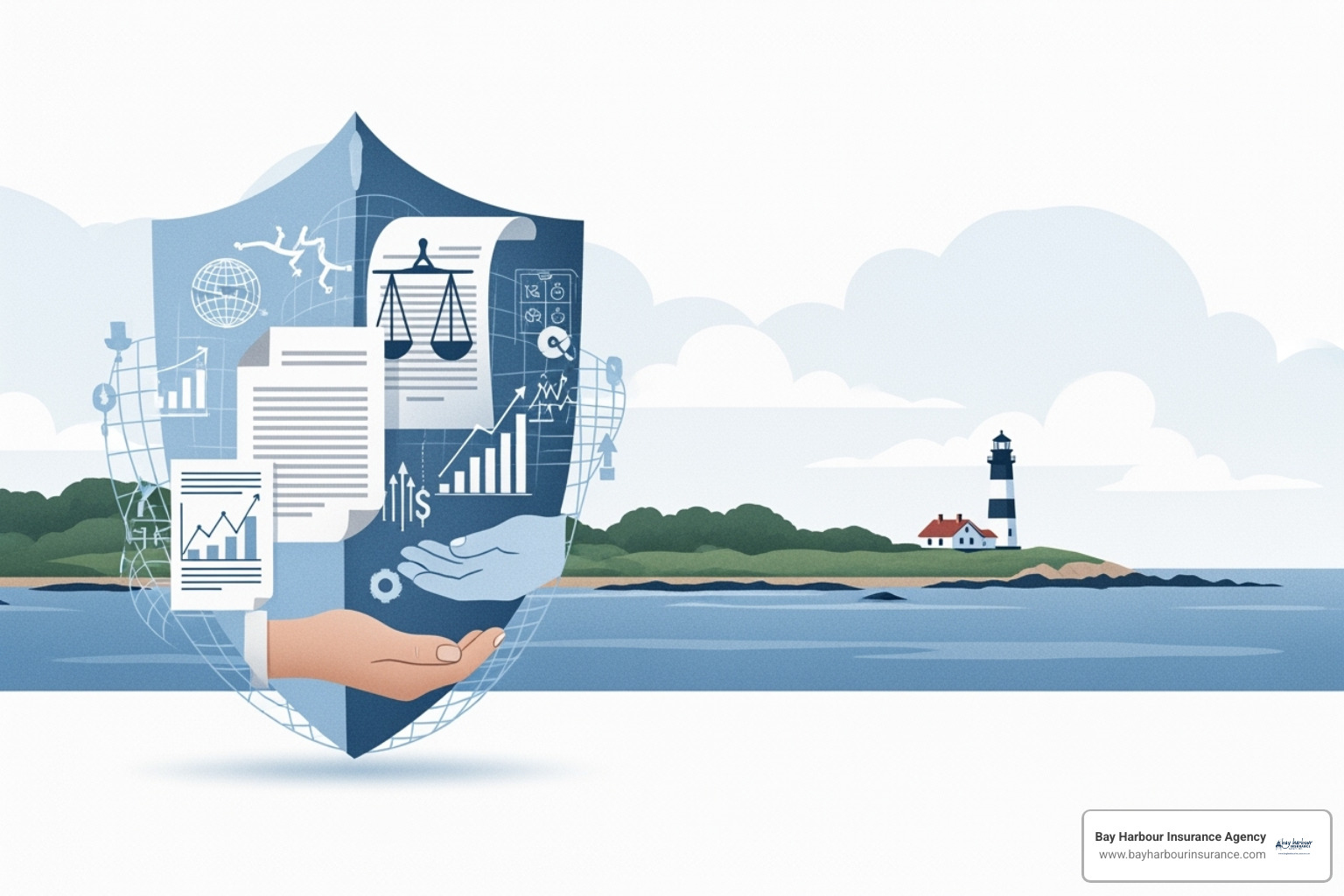 illustration of workers compensation and disability insurance concept in long island