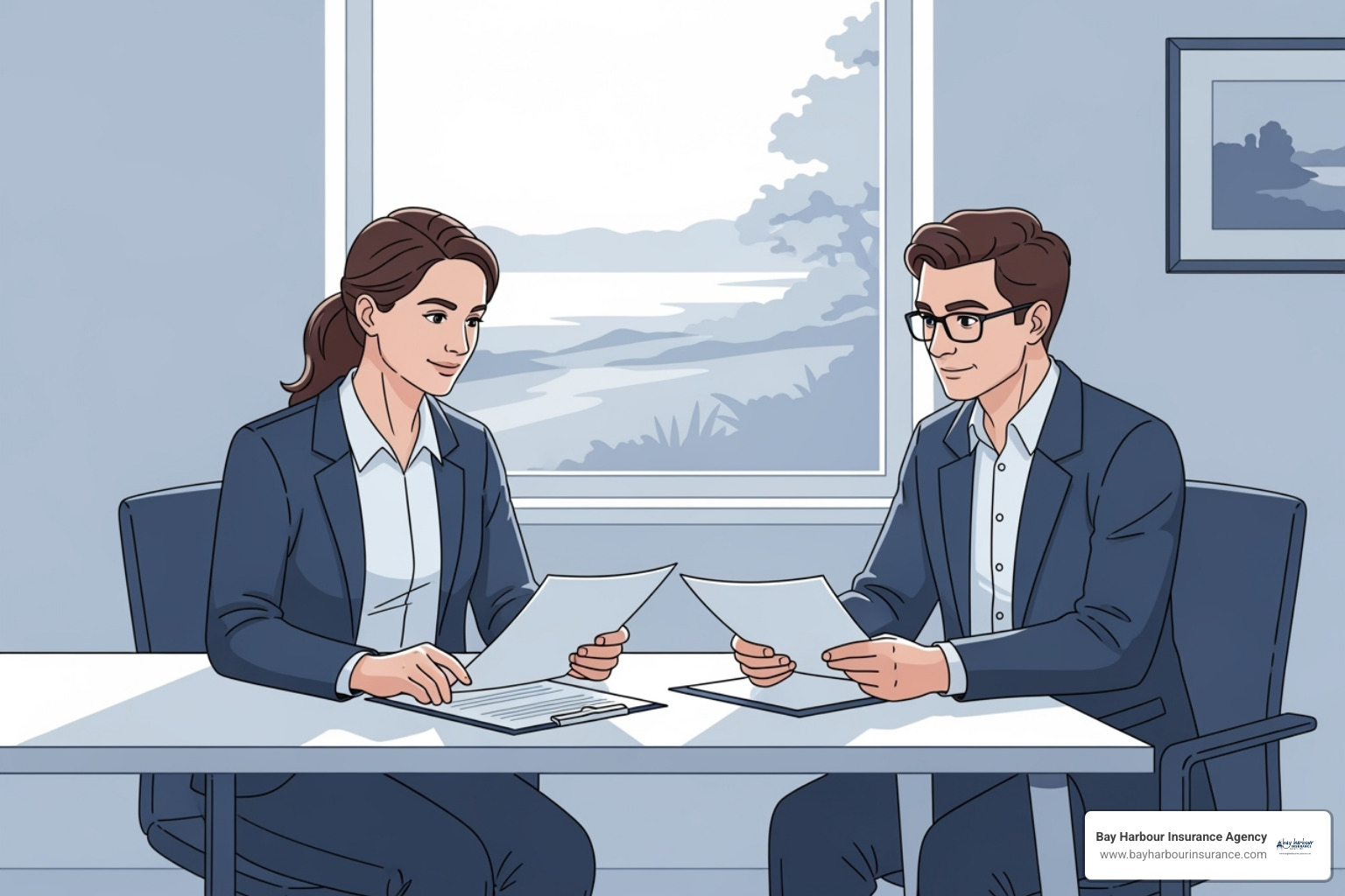 case manager meeting with an injured worker - workers compensation and disability solution companies