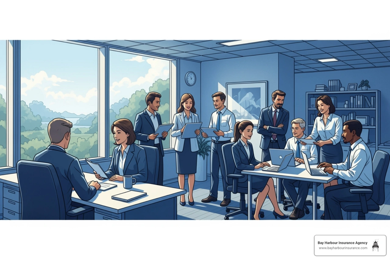 diverse group of professionals in a Long Island office setting - errors and omissions insurance policy diverse group of professionals in a Long Island office setting - errors and omissions insurance policy
