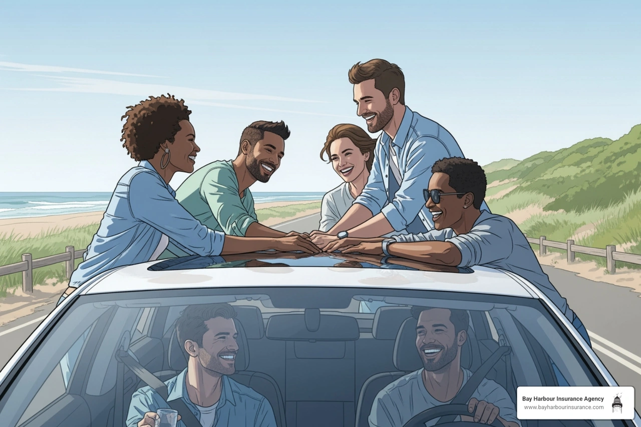 any driver car insurance group of friends sharing a car on Long Island - any driver car insurance