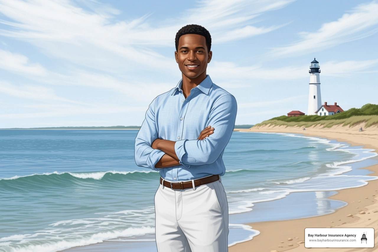 confident small business owner in a Long Island setting - e&o liability insurance confident small business owner in a Long Island setting - e&o liability insurance