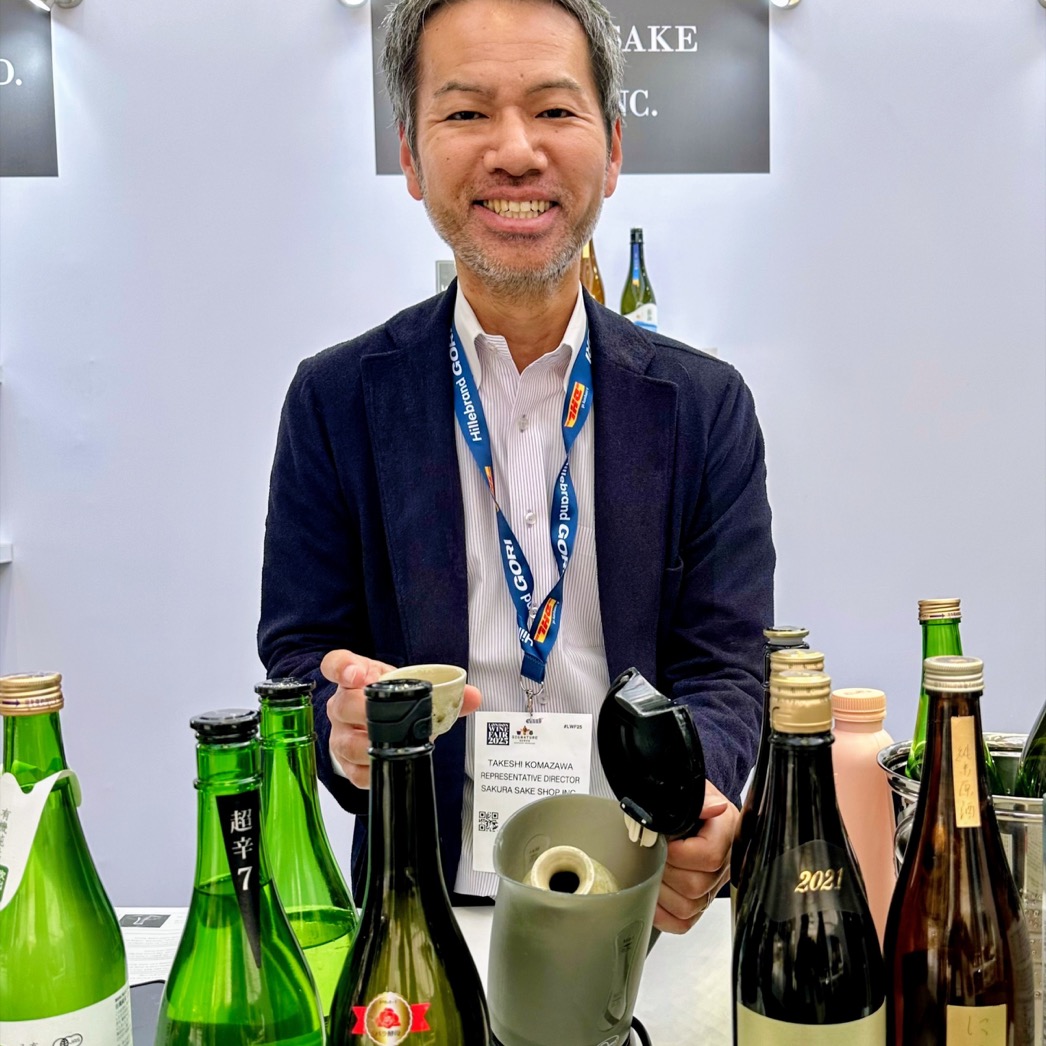 Takeshi Komazawa, Representative Director of Sakura Sake Shop