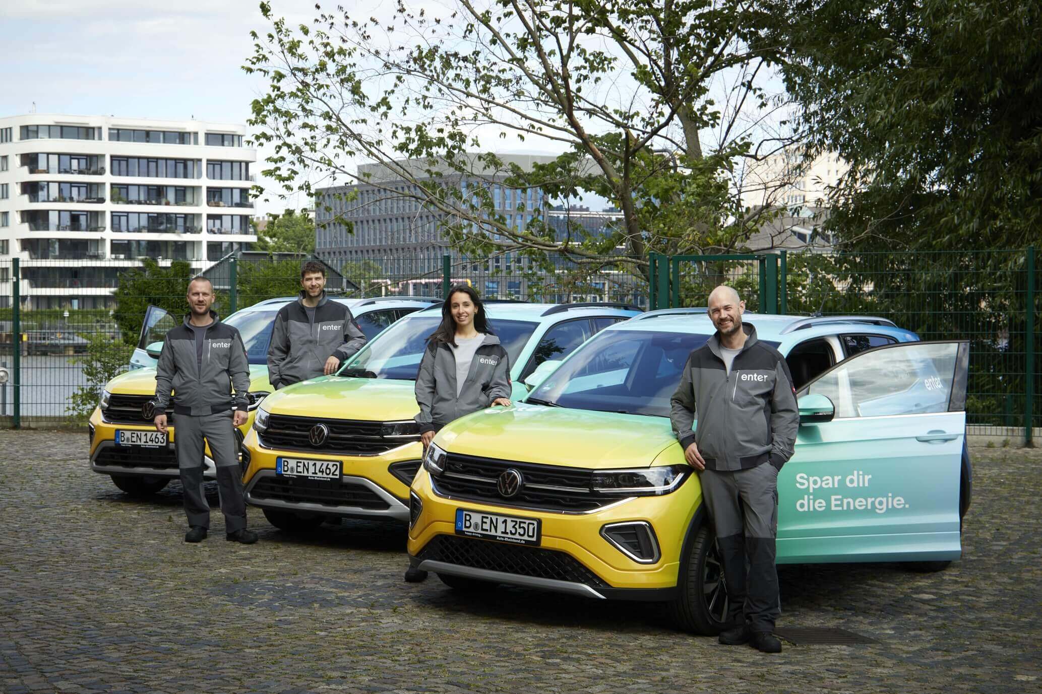 Mitarbeiter von Enter, die professionelle Energieberatung anbieten und zu Ihnen nach Hause kommen.