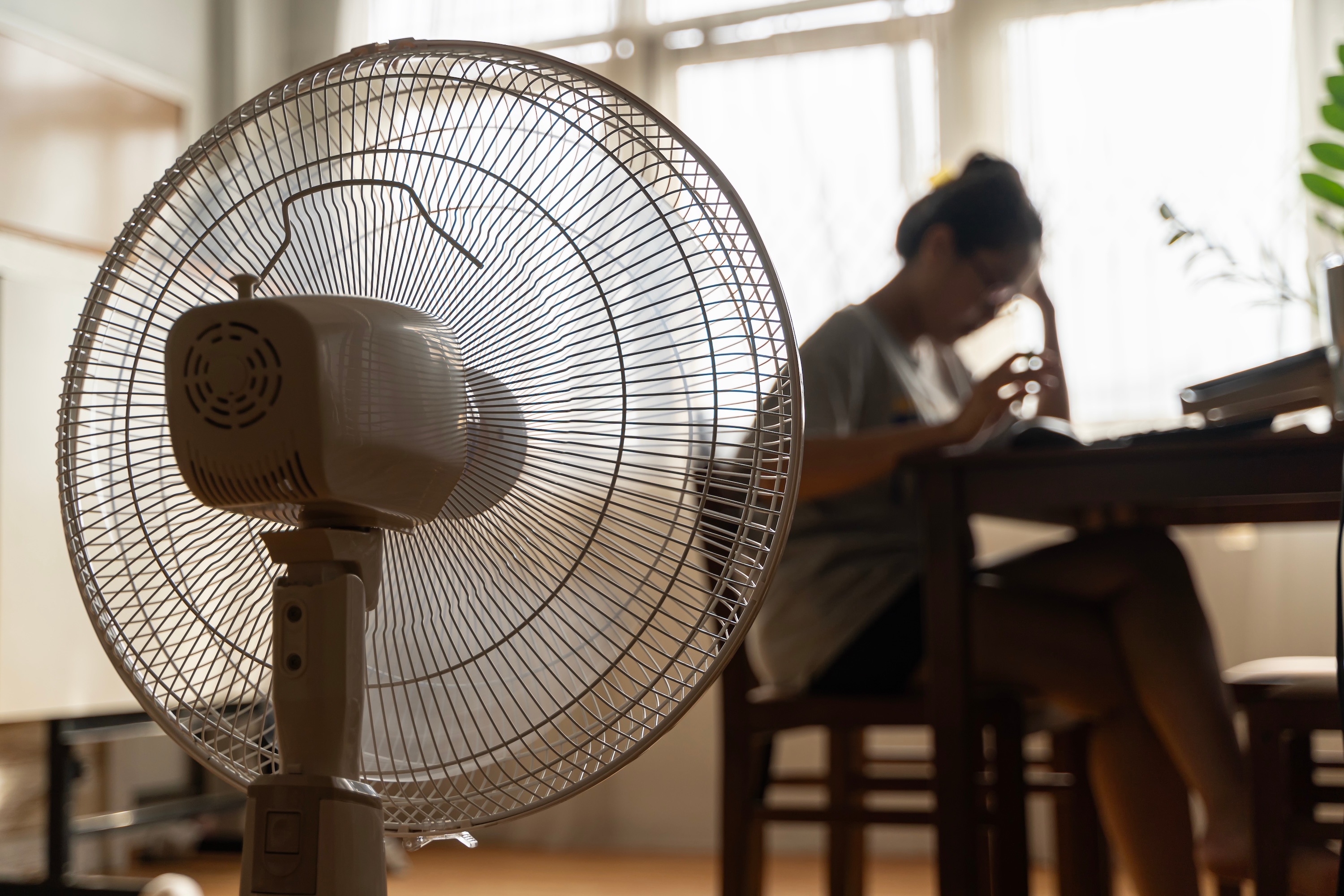 Ventilator als eine Möglichkeit zum Kühlen ohne Klimaanlage