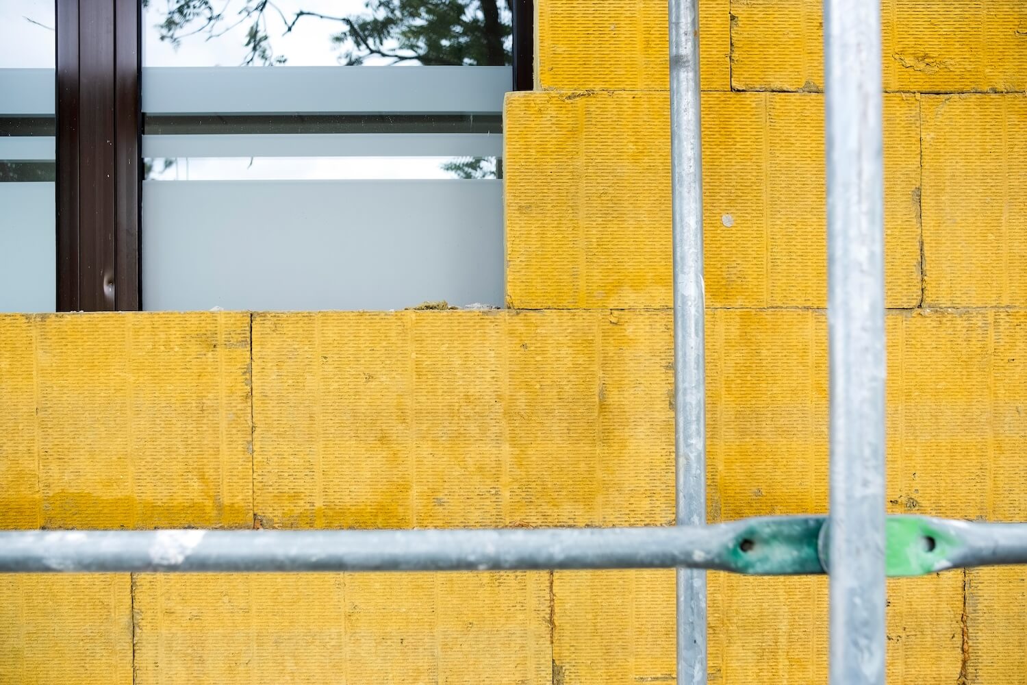 Dämmung von außen an der Fassade montiert