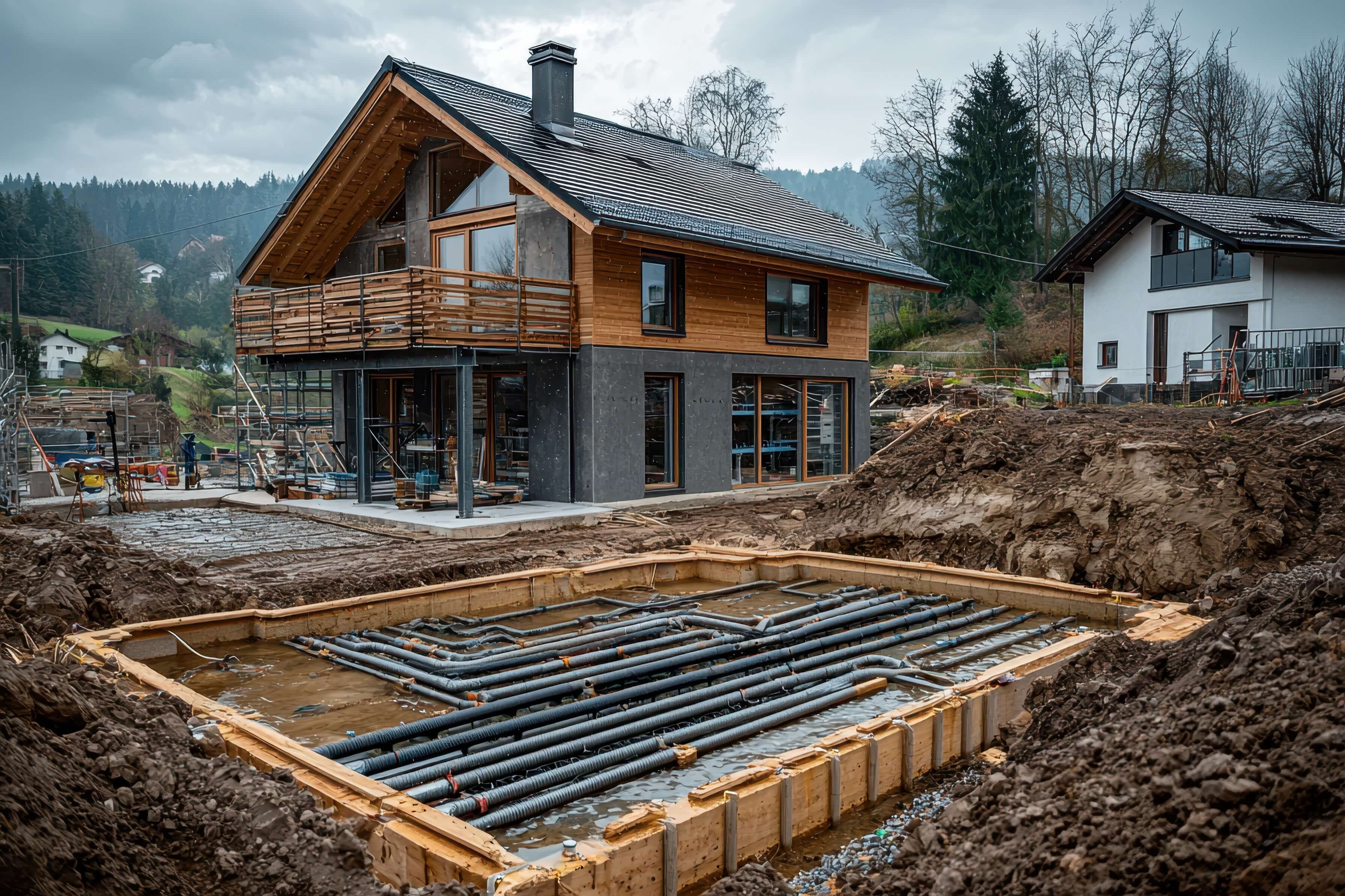 Sole-Wasser-Wärmepumpe Einbau