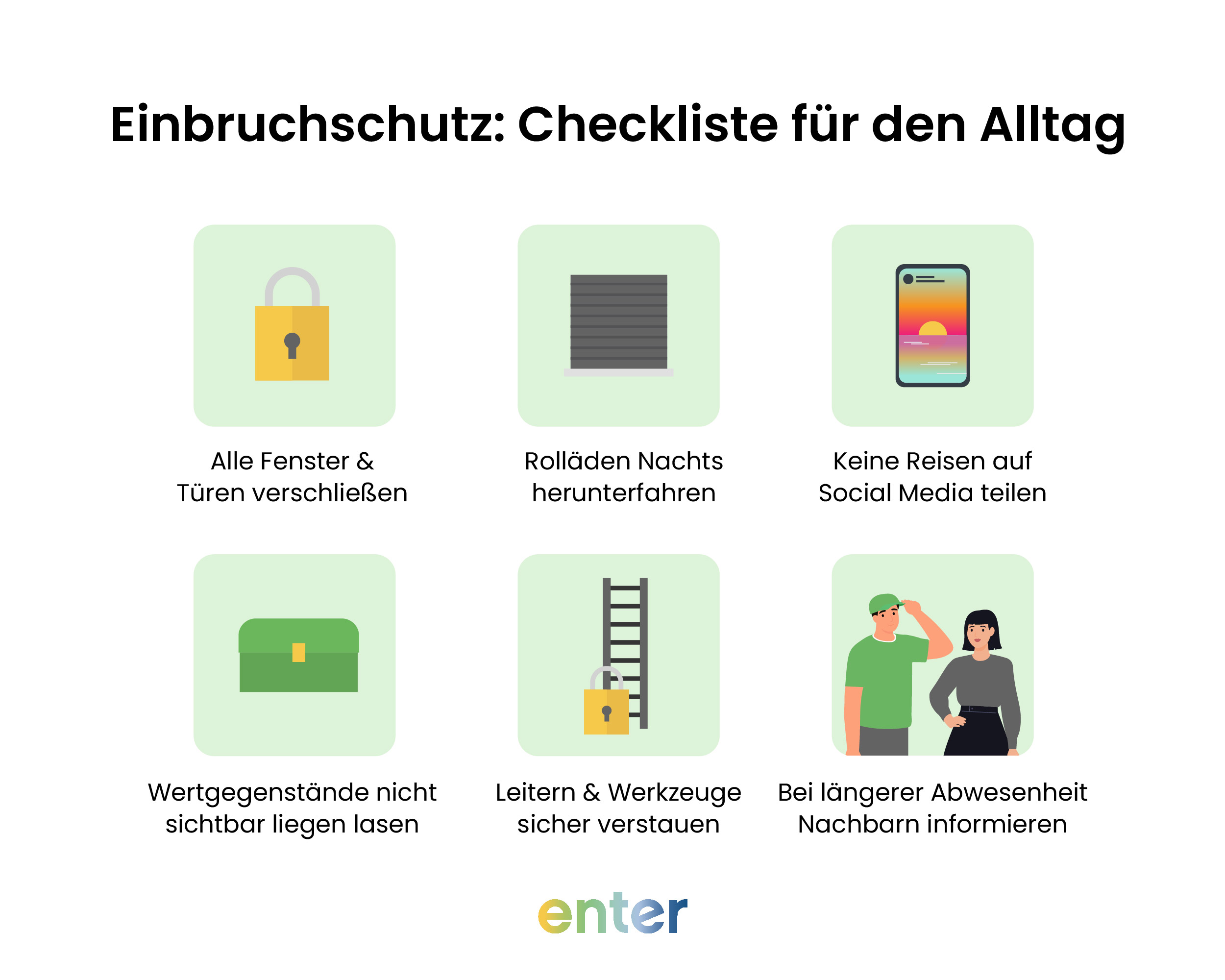 Checkliste für den Einbruchschutz