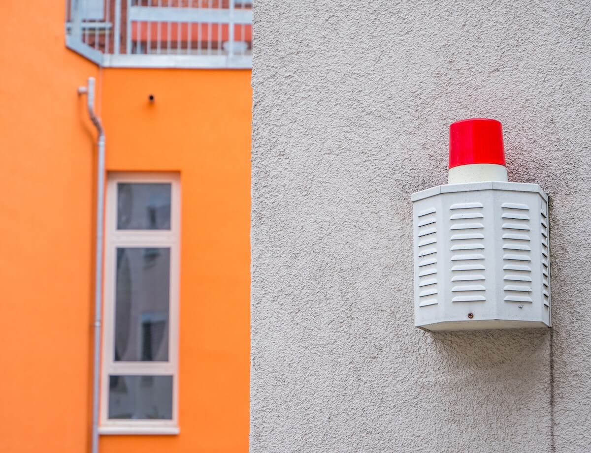 Alarmanlage am Haus