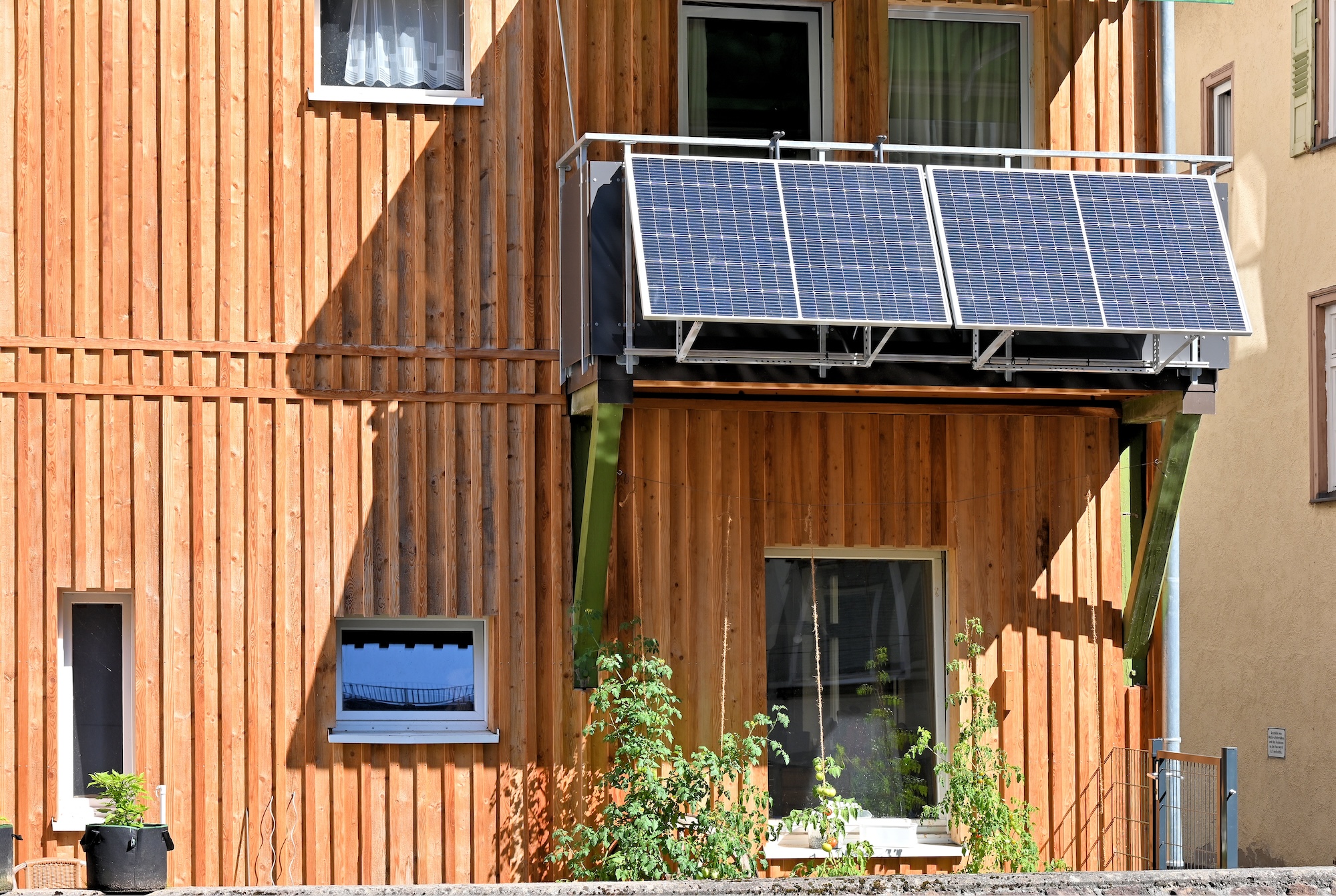 Photovoltaik-Anlage am Balkon