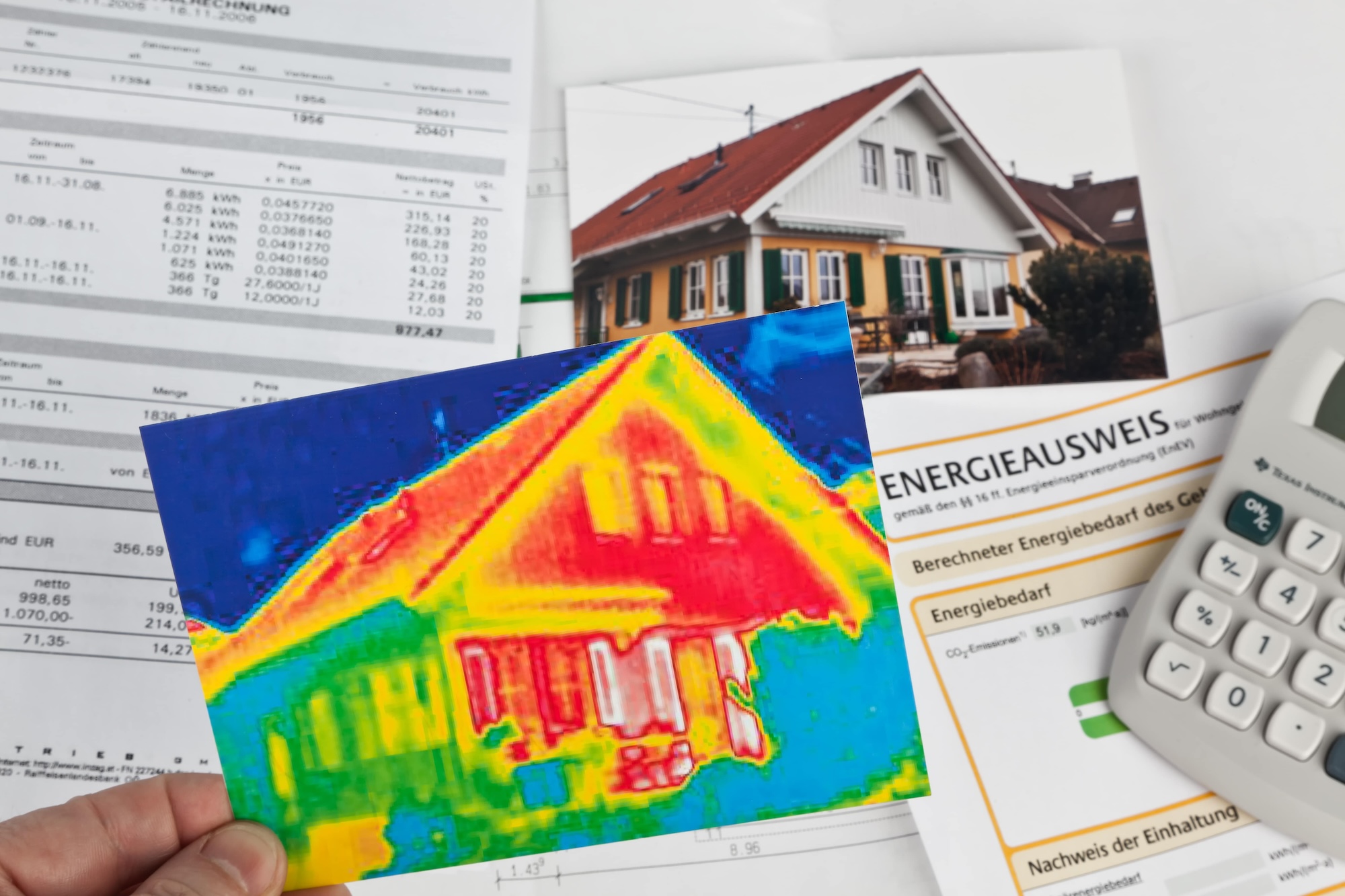 Energieeffizienzklasse Haus:Eine Wärmebildkamera deckt Schwachstellen der Gebäudehülle auf und gibt Hinweise für Modernisierungsmöglichkeiten