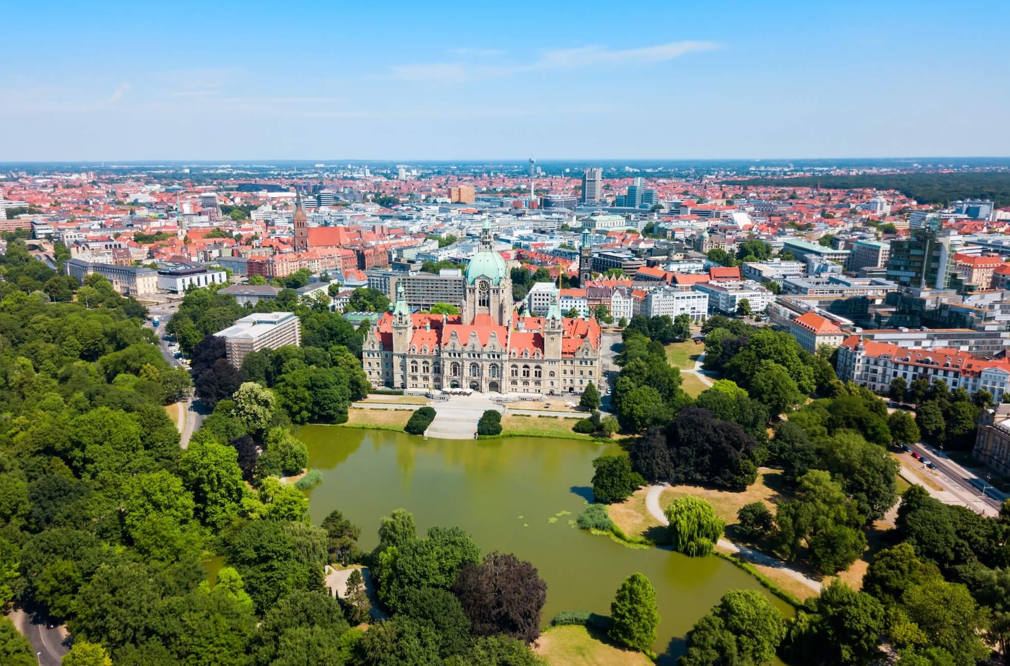 Stadt Hannover von oben