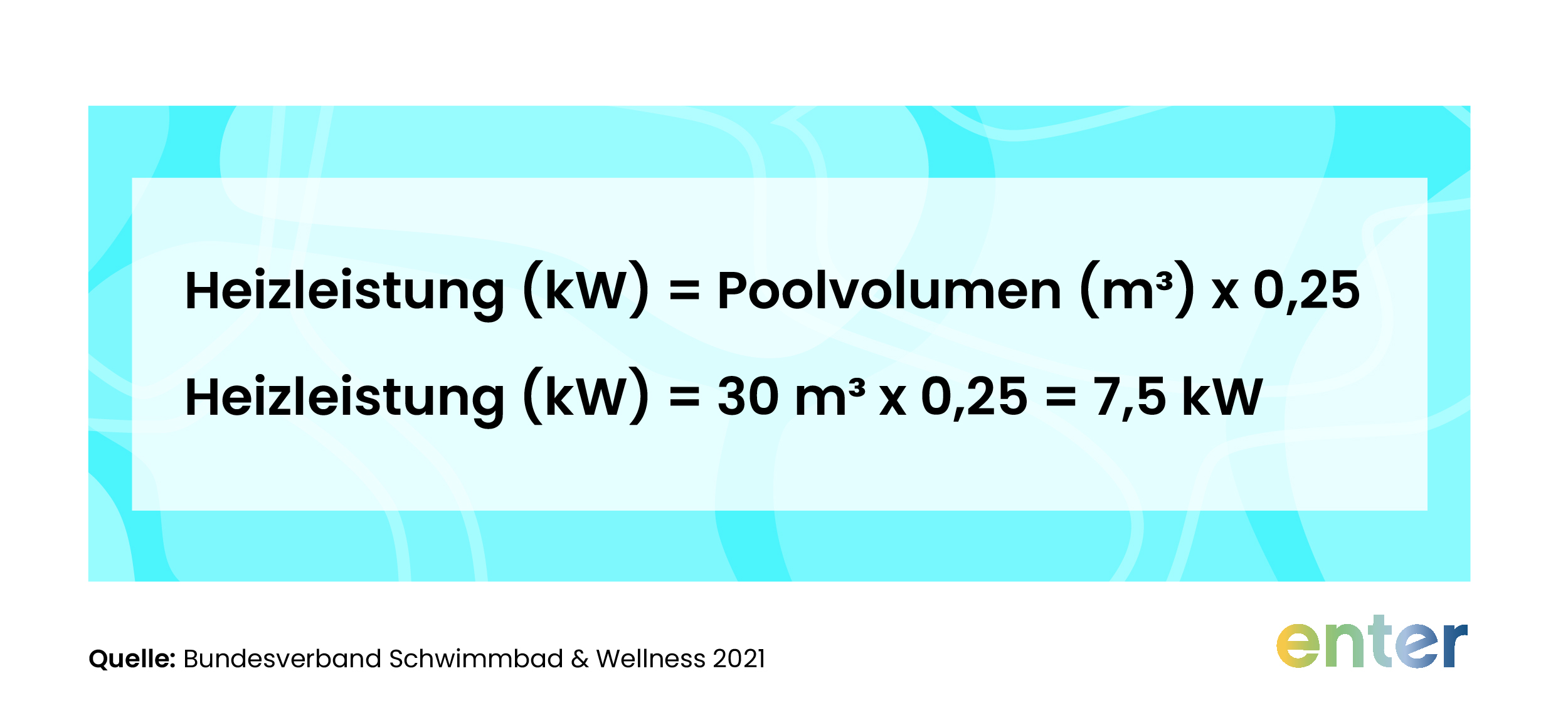 Beispielrechnung für die Größenermittlung der Schwimmbad-Wärmepumpe