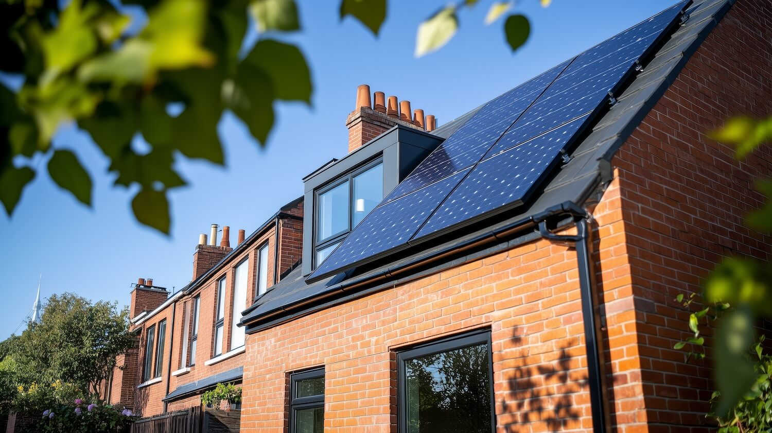 Effizienzhaus mit PV-Anlage