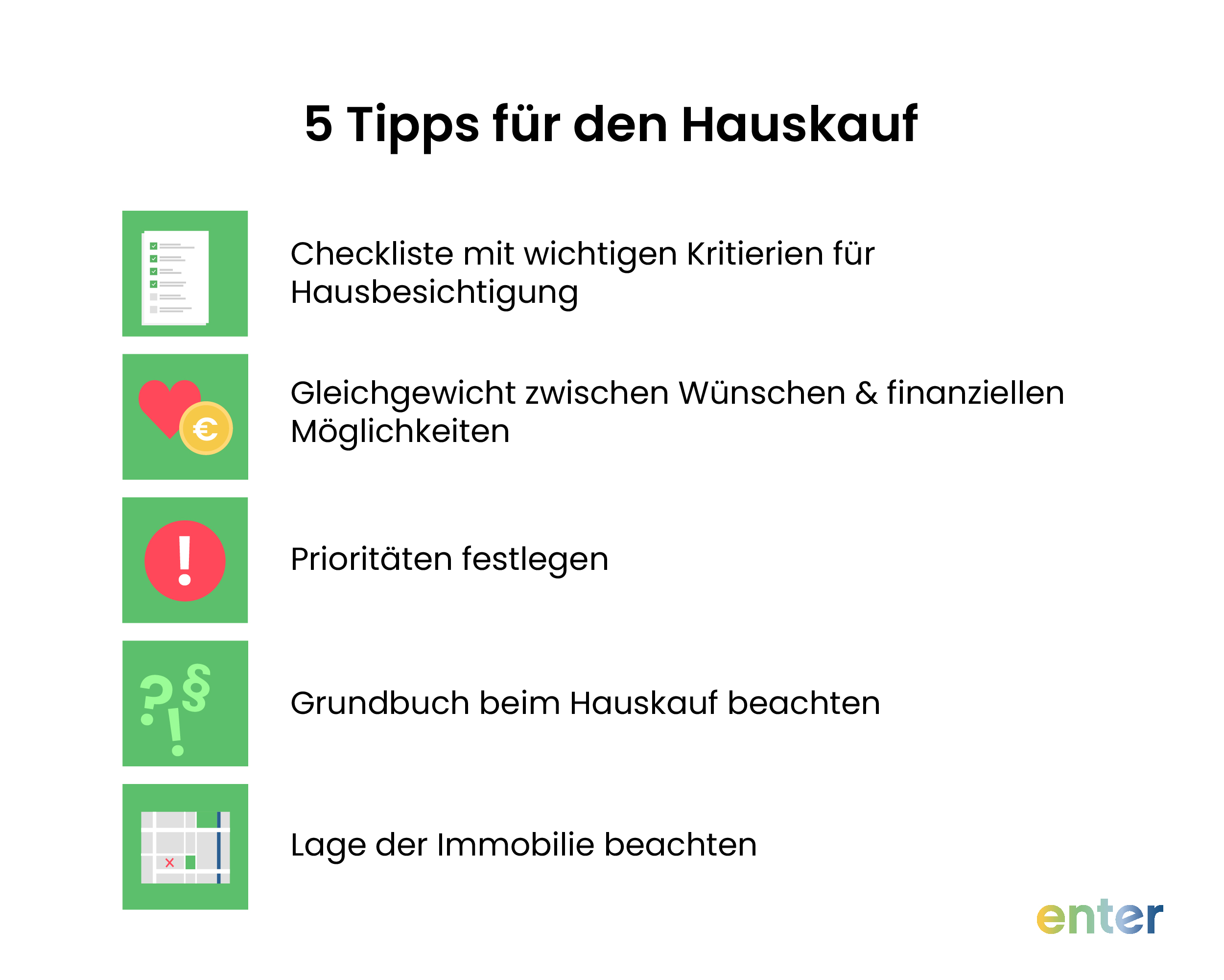 5 Tipps für den Hauskauf – Checkliste