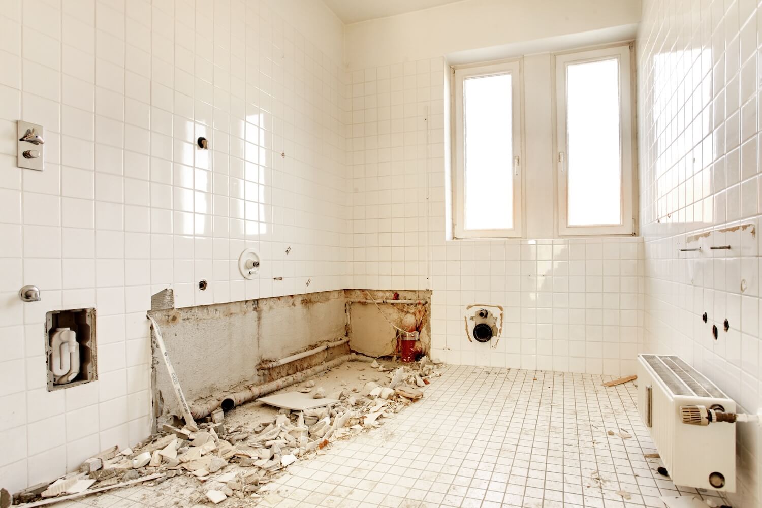 Oftmals werden bei Teilsanierungen oder Komplettsanierungen auch Badezimmer erneuert.
