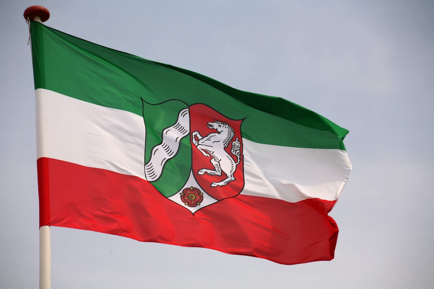 Nordrhein-Westfalen Flagge für regionale Förderungen energetischer Sanierungen im Bundesland