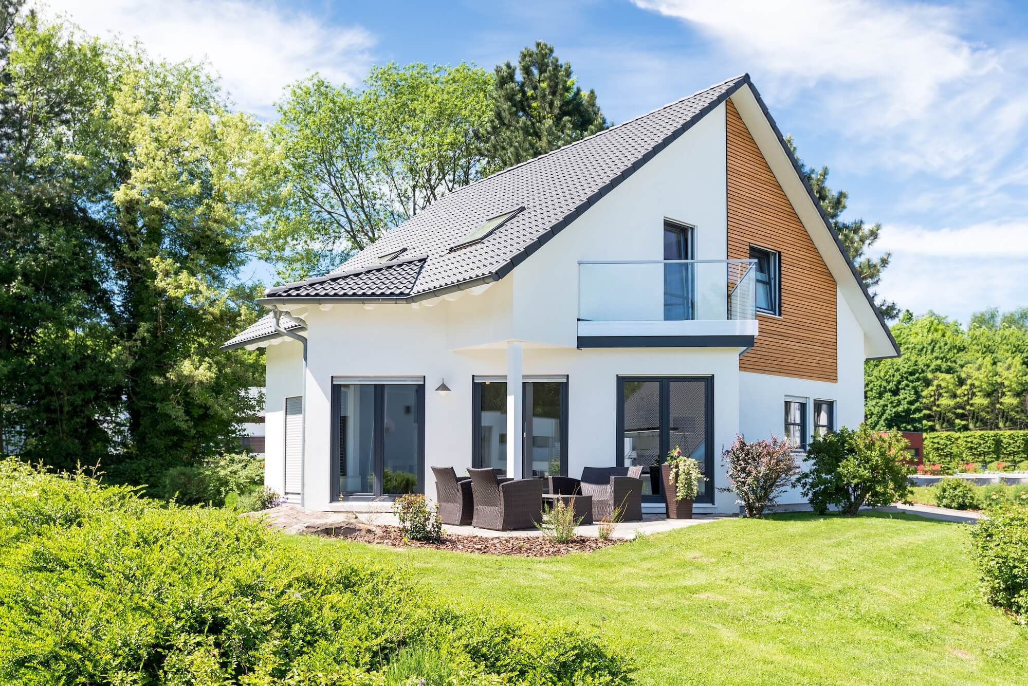 Einfamilienhaus mit neuer Haustür