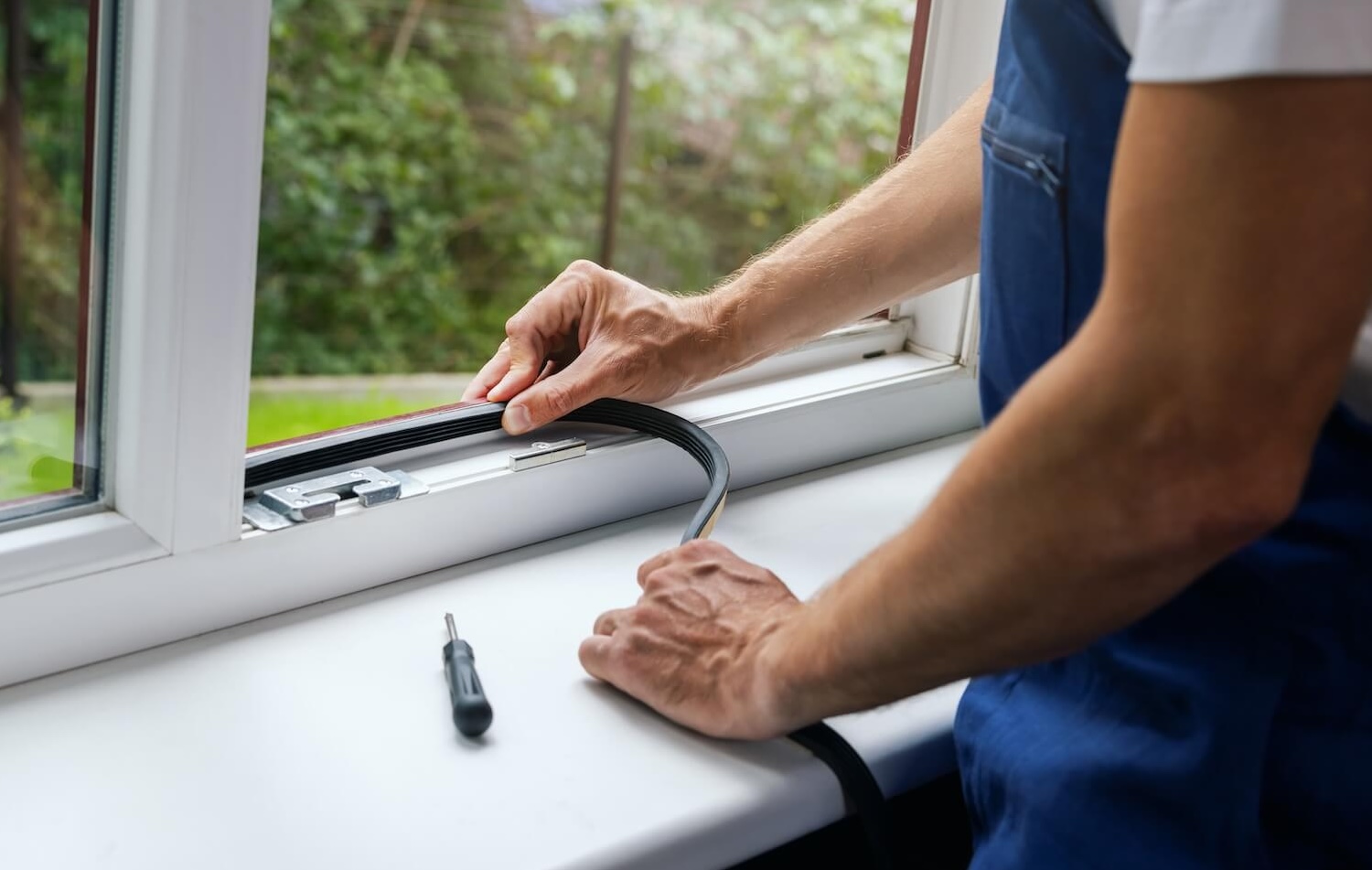 Reparatur eines Fensters