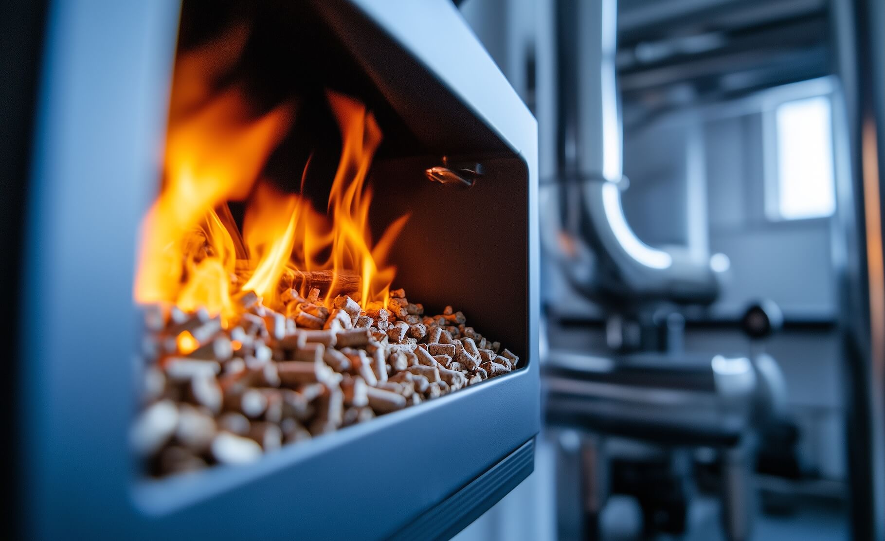 Biomasseheizung: CO₂-neutral heizen mit Holzpellets
