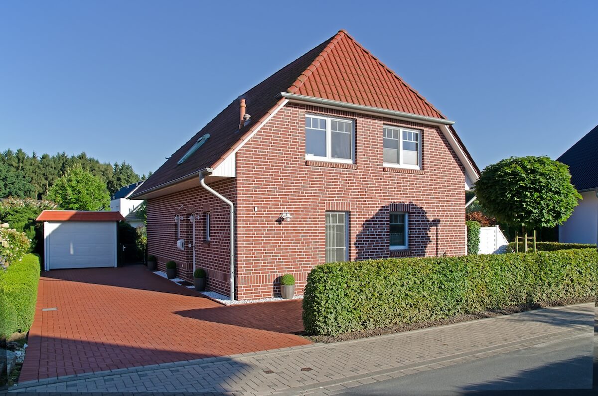 Haus mit Isolierklinker-Fassade