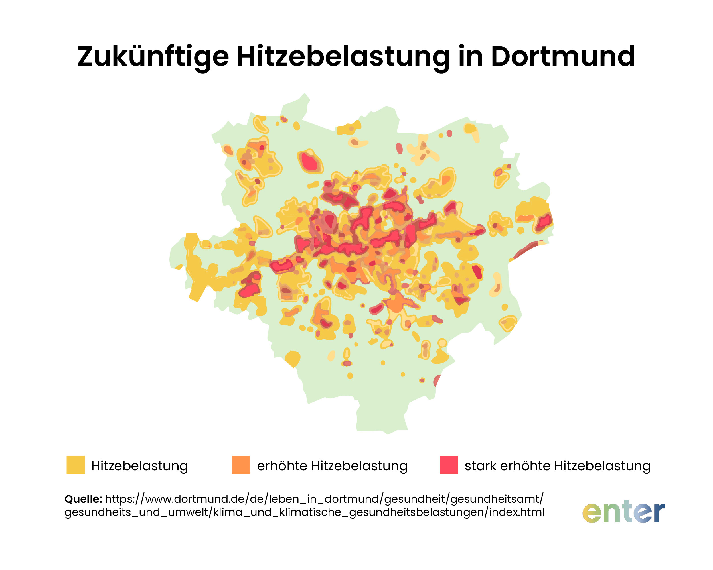 ZukĂŒnftige Hitzebelastung in Dortmund