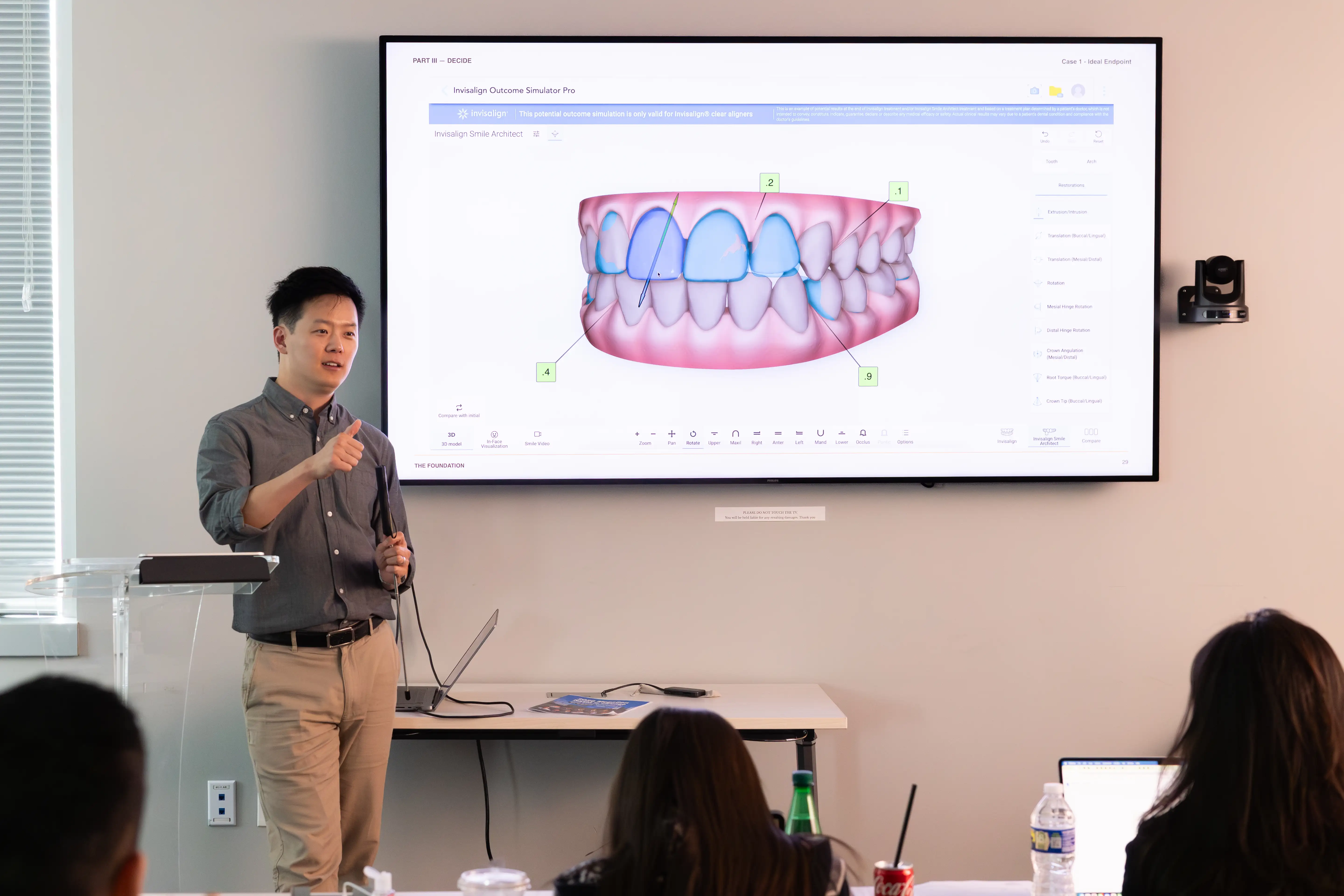 Dr. John Ku teaching other dentists in Washington DC 
