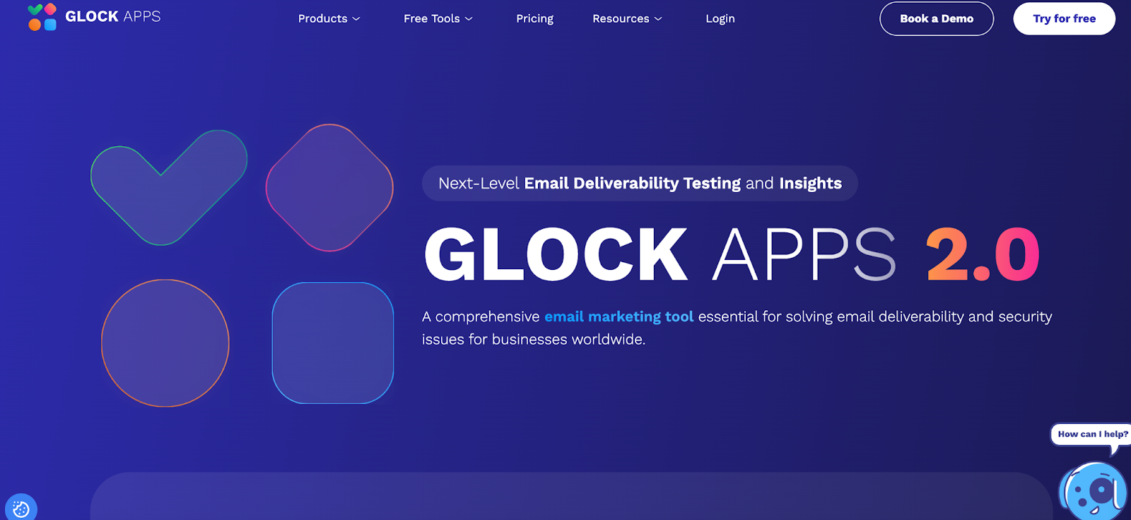 An image of GlockApp’s home page