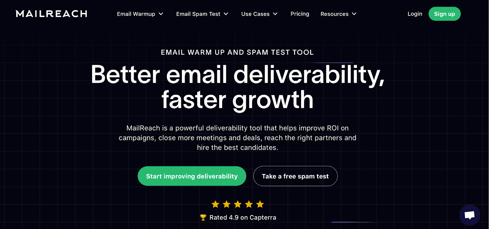 MailReach deliverability platform shown as an alternative to Zapmail for deliverability and spam testing