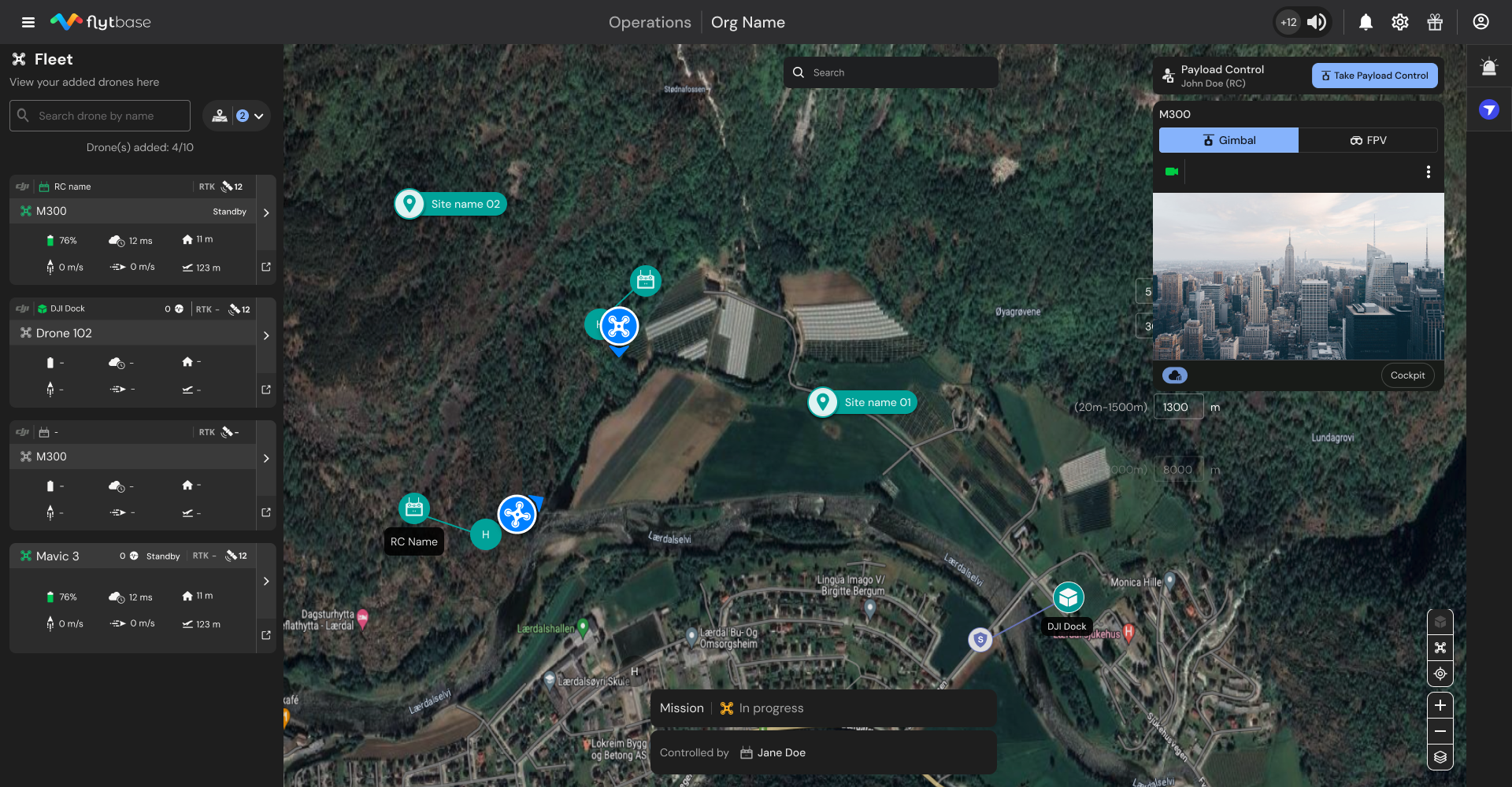 Drone platform & integrations overview.