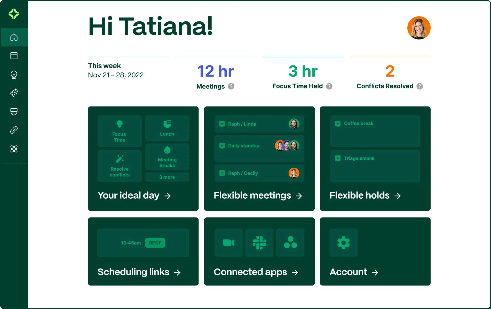 Clockwise home dashboard