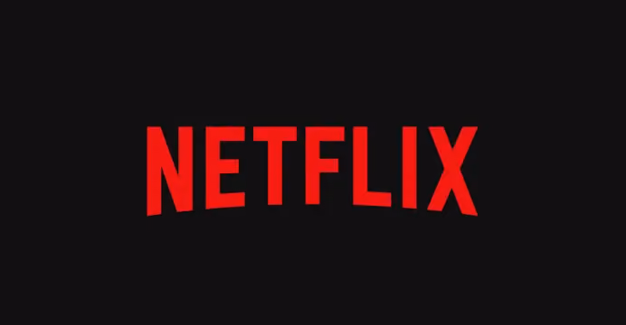 Netflix logo on dark background