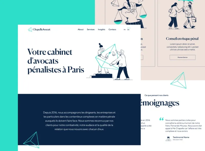 Refonte pour Chapelle Avocat