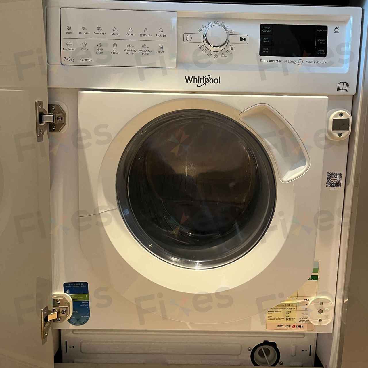 惠而浦洗衣機全組機門W007029