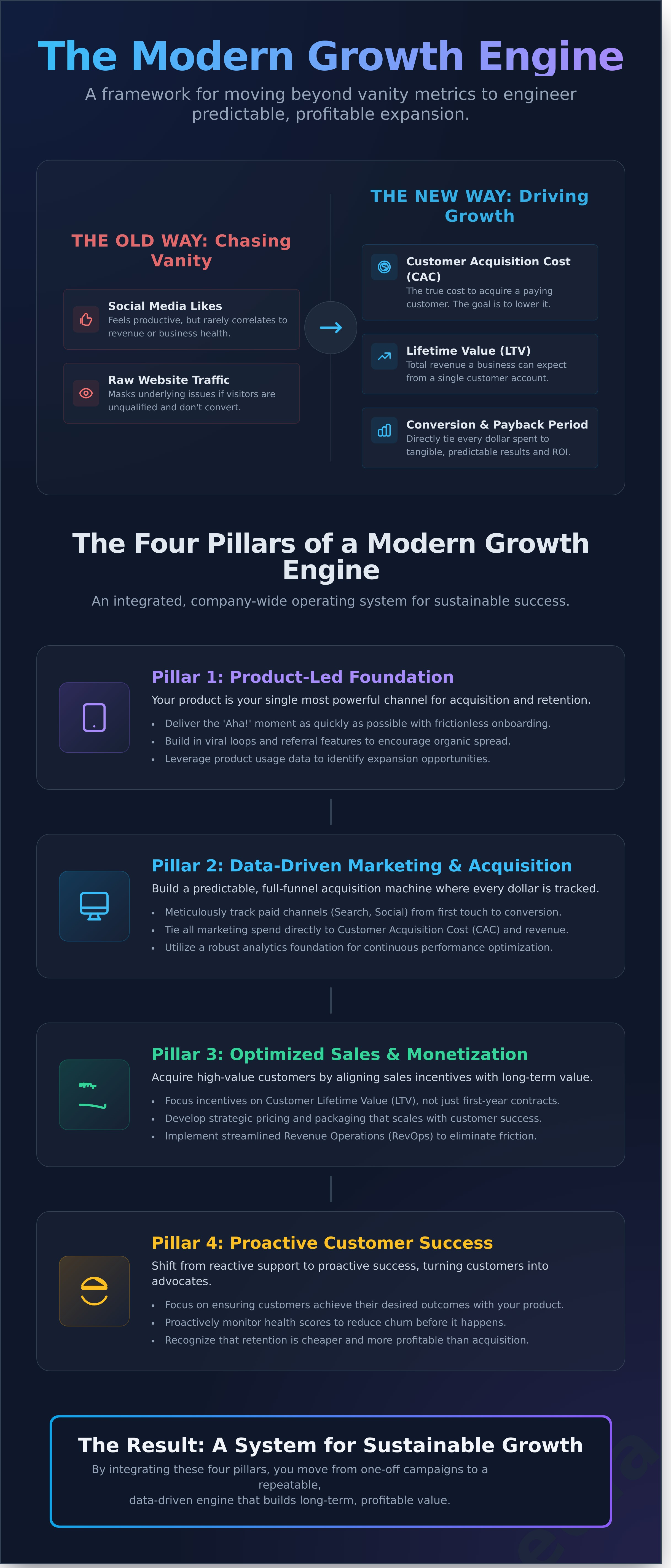Growth infographic - visual guide
