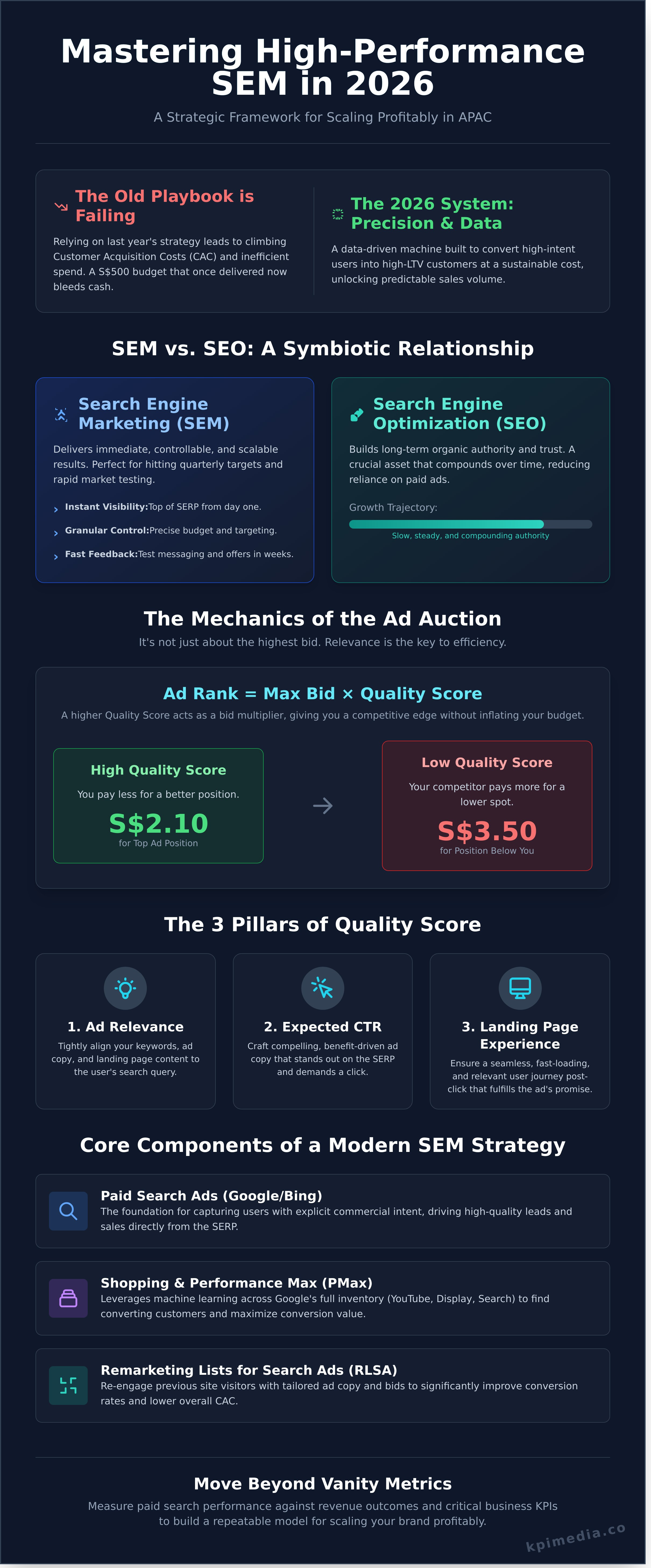 Sem infographic - visual guide