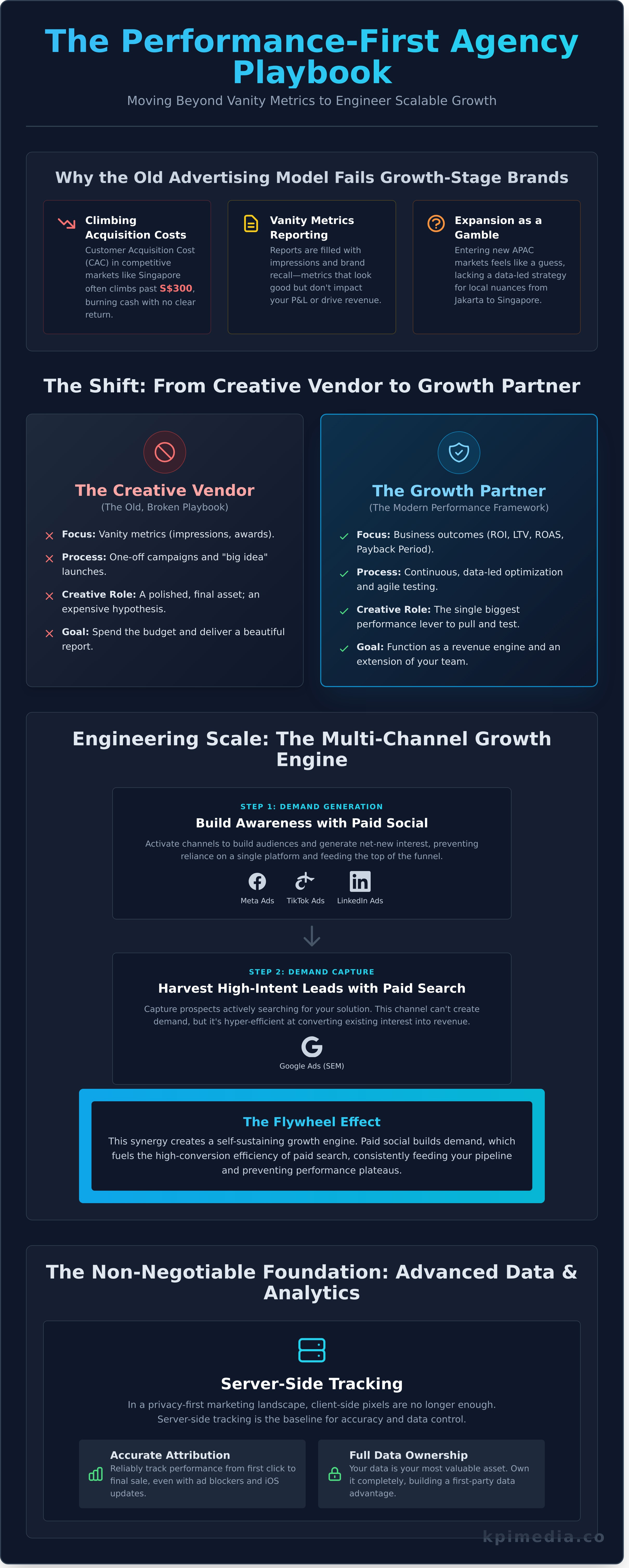 Advertising agency infographic - visual guide