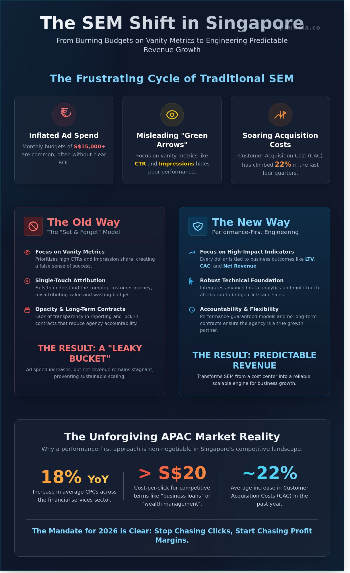 Sem agency singapore infographic - visual guide