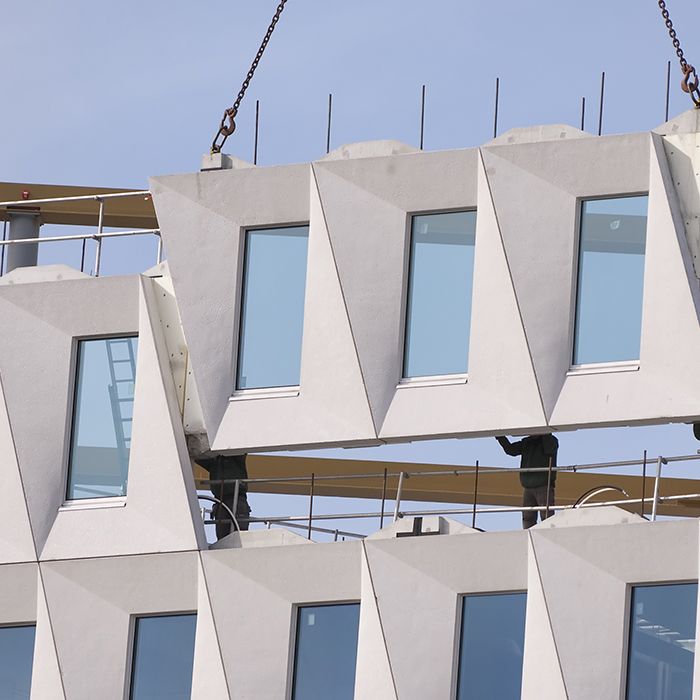 Glassfiber reinforced concrete GRC cladding panel by FCI Composites