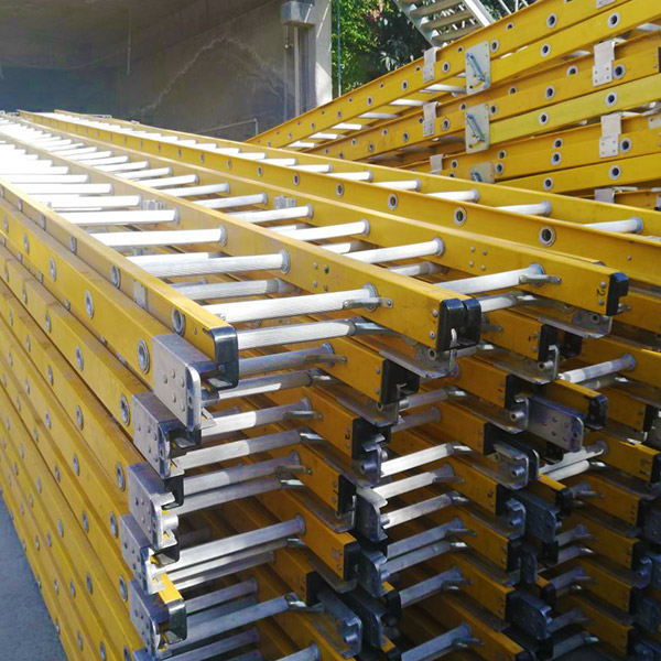 Fiberglass ladder range by FCI Composites including A-type, extendable and platform models