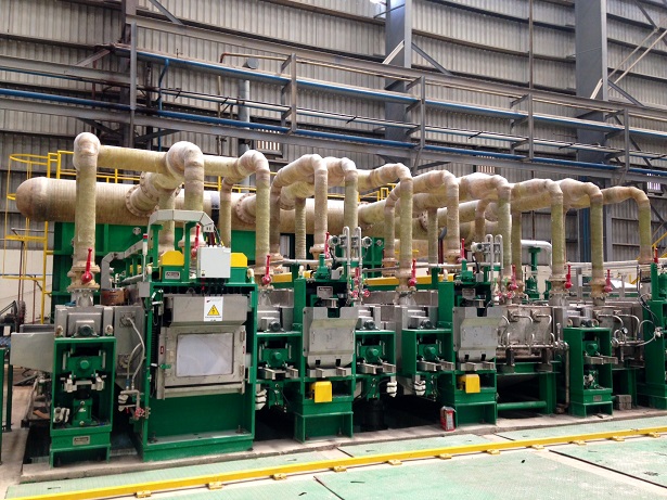 FRP GRP fume gas scrubber manufactured by FCI Composites