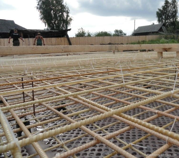 Non-corrosive fiberglass rebar in various sizes and grades