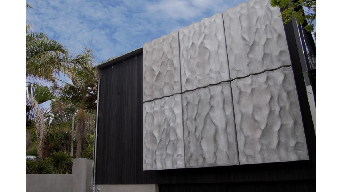 Custom glassfiber reinforced concrete cladding design by FCI