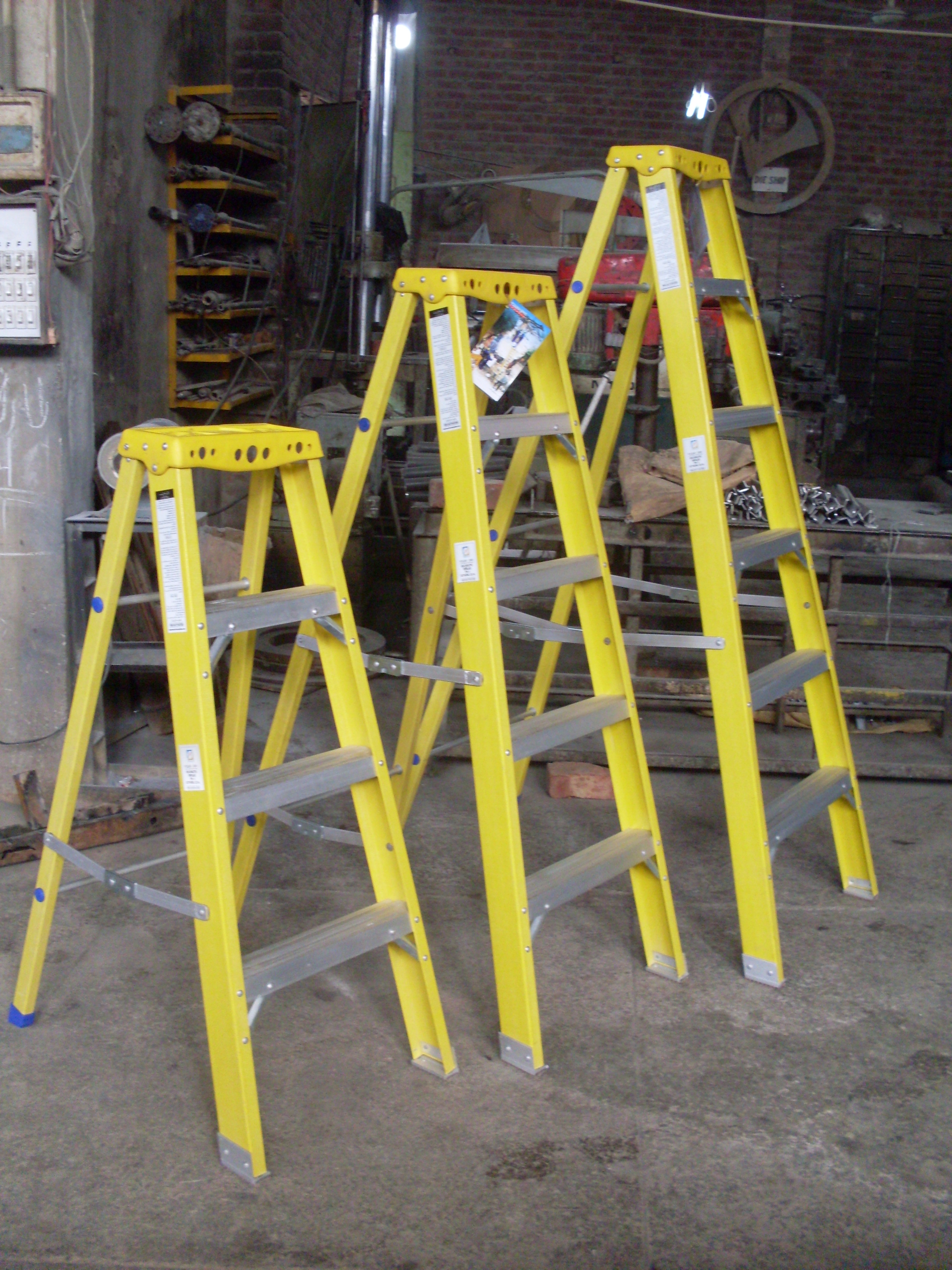 Custom fiberglass ladder manufactured by FCI Composites Pakistan