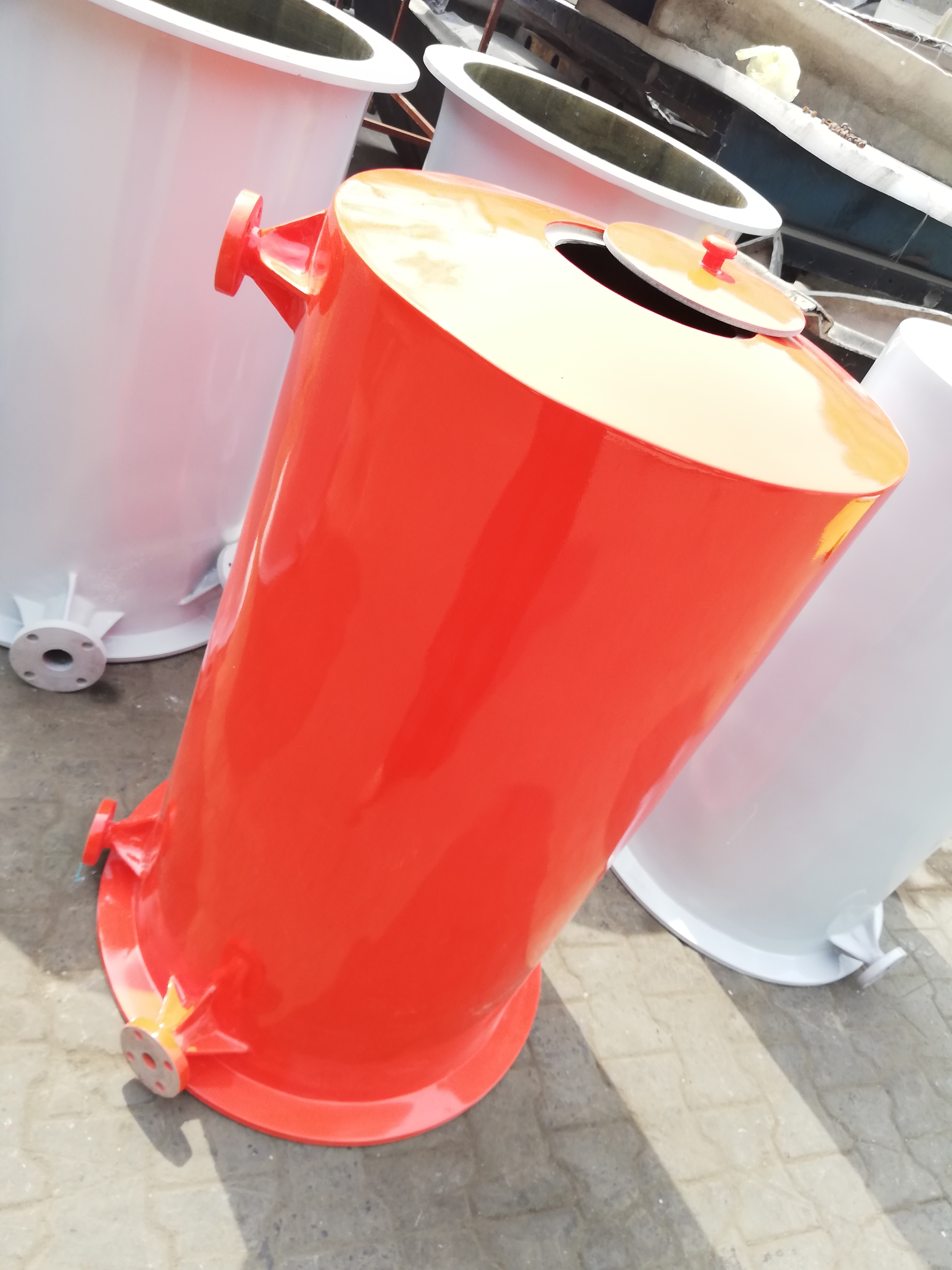 FCI Composites FRP water treatment system on site