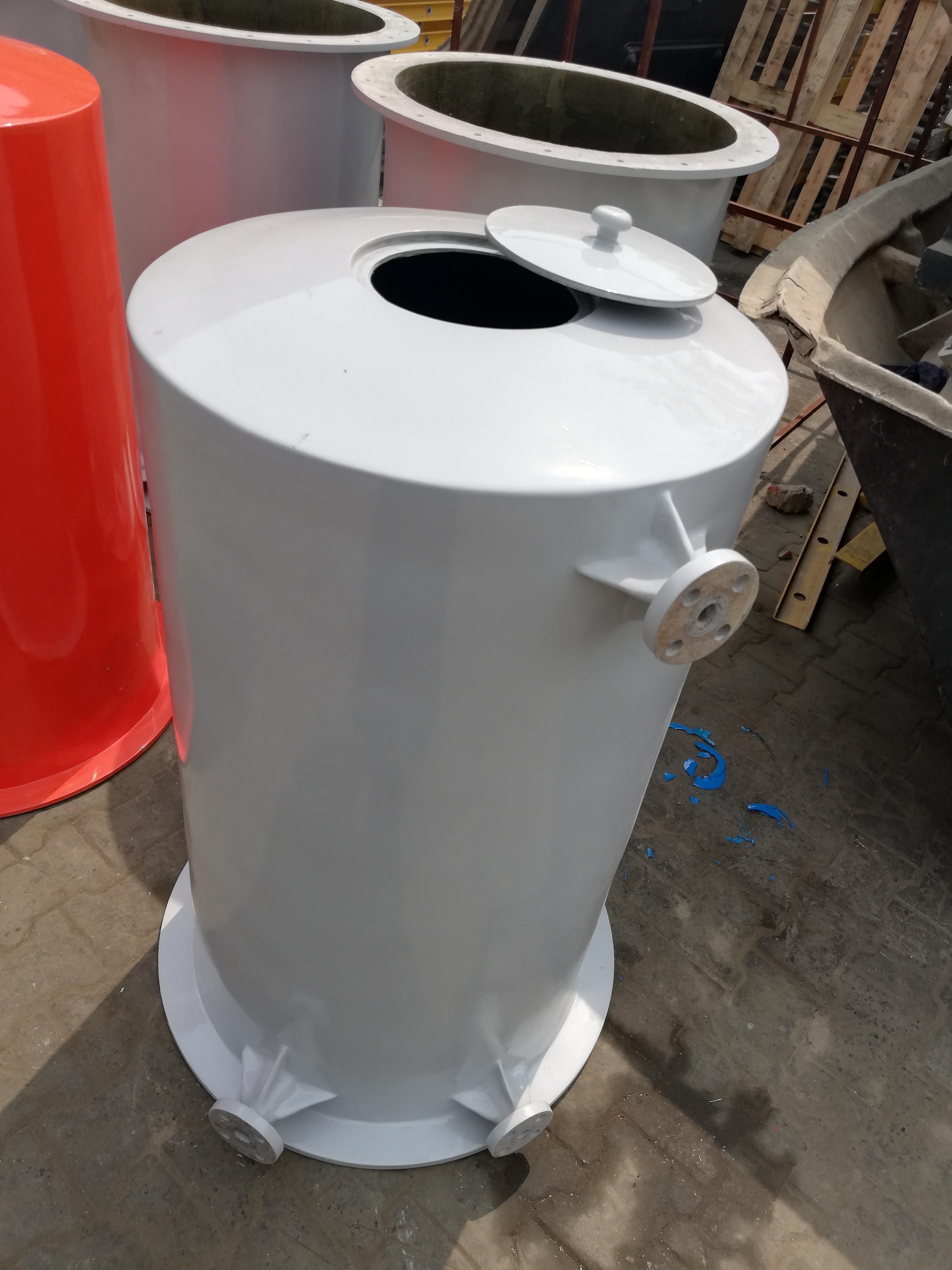 FRP pipes and fittings for waste water treatment infrastructure