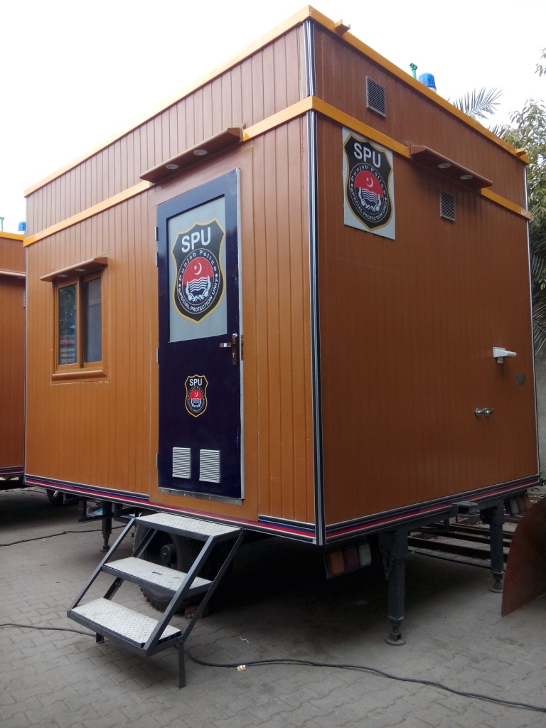 Customized portable cabin manufactured by FCI Composites Pakistan