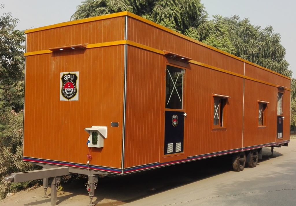 Porta cabin interior layout for worker accommodation